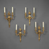 TWO PAIRS OF LATE LOUIS XV ORMOLU TWO-BRANCH WALL-LIGHTS - photo 1