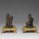 A PAIR OF BRONZE GROUPS OF PUTTI - фото 5