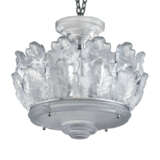 A PAIR OF LALIQUE GLASS 'CHENE' CEILING LIGHTS - фото 2