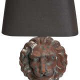 A PAIR OF TERRACOTTA AND BRUSHED-METAL LAMPS - photo 3