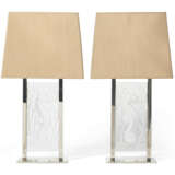 A PAIR OF LALIQUE GLASS 'POSEIDON' TABLE LAMPS - фото 3