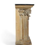A PAIR OF CARVED OAK PEDESTALS - photo 4