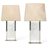 A PAIR OF LALIQUE GLASS 'POSEIDON' TABLE LAMPS - фото 4