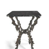 A PAIR OF CAST-IRON MARBLE-TOPPED CONSOLE TABLES - photo 4