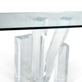 A GLASS AND ACRYLIC CONSOLE TABLE - photo 6