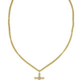THEO FENNELL ROCK CRYSTAL AND RUBY CROSS PENDANT - Foto 1