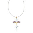 THEO FENNELL MULTI-GEM CROSS PENDANT-NECKLACE - Auktionsarchiv