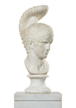 A WHITE MARBLE HEAD OF A CENTURION - Foto 2