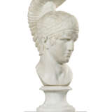 A WHITE MARBLE HEAD OF A CENTURION - фото 2