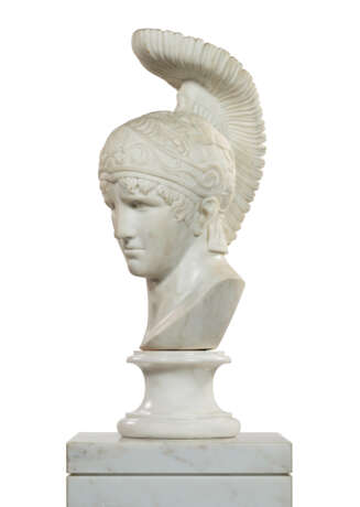 A WHITE MARBLE HEAD OF A CENTURION - Foto 5