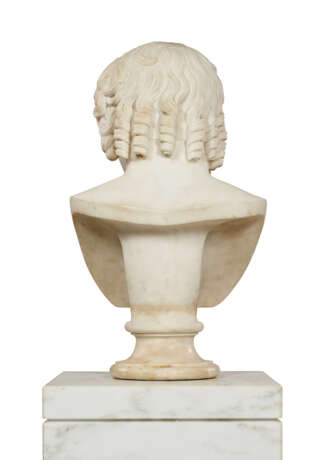 A WHITE MARBLE HEAD OF A YOUTH - photo 6
