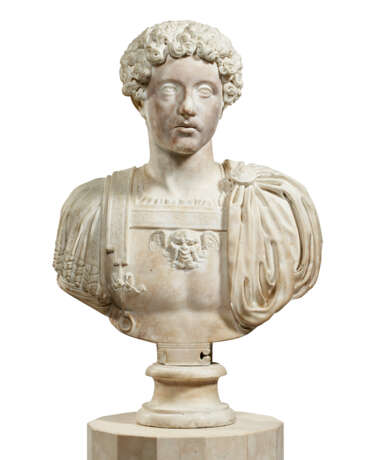 A WHITE MARBLE BUST OF YOUNG MARCUS AURELIUS - photo 5
