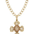 LOREE RODKIN DIAMOND AND ROSE QUARTZ CROSS PENDANT-NECKLACE - Auction prices