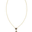 BALESTRA GOLD NECKLACE AND UNSIGNED MULTI-GEM, DIAMOND AND ENAMEL PENDANT - Auction Items