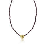 KIESLSTEIN-CORD GARNET, COLORED DIAMOND AND GOLD NECKLACE - photo 1