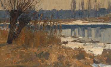 HOUT, Pieter't: Flusslandschaft.