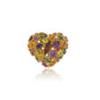 MULTI-GEM AND DIAMOND HEART BROOCH - Auktionspreise