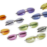 A GROUP OF TWELVE VARIOUSLY COLORED SUNGLASSES - photo 1