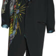 A PAINTED BLACK CREPE TAILCOAT, TROUSERS, AND SILK SHIRT - Auction prices