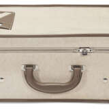 AN ÉTOUPE CLÉMENCE LEATHER & TOILE H UL53 SUITCASE WITH BARÉNIA LEATHER & HERRINGBONE TOILE INTERIOR AND PALLADIUM HARDWARE - photo 1