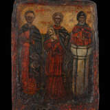 Ikone mit drei Heiligen. - фото 3