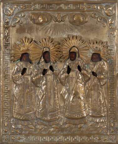 Ikone mit vier Heiligen. - photo 1
