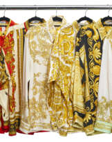 A GROUP OF SEVEN SILK SHIRTS