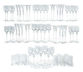 A VERSACE (ROSENTHAL) GLASS &#39;MEDUSA LUMIERE&#39; STEMWARE SERVICE