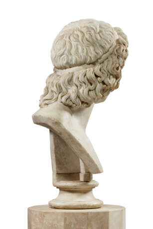 A WHITE MARBLE BUST OF VIRGIL - photo 8