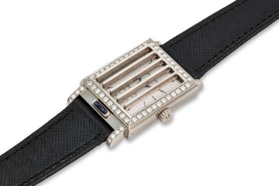 VACHERON CONSTANTIN. AN 18K WHITE GOLD AND DIAMOND-SET RECTANGULAR WRISTWATCH WITH CONCEALED DIAL - фото 4