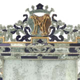 A PAIR OF ITALIAN BLUE-GLASS AND GILTWOOD MIRRORS - photo 3