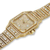CARTIER. AN 18K GOLD AUTOMATIC WRISTWATCH WITH AFTERMARKET DIAMOND SETTINGS - photo 2
