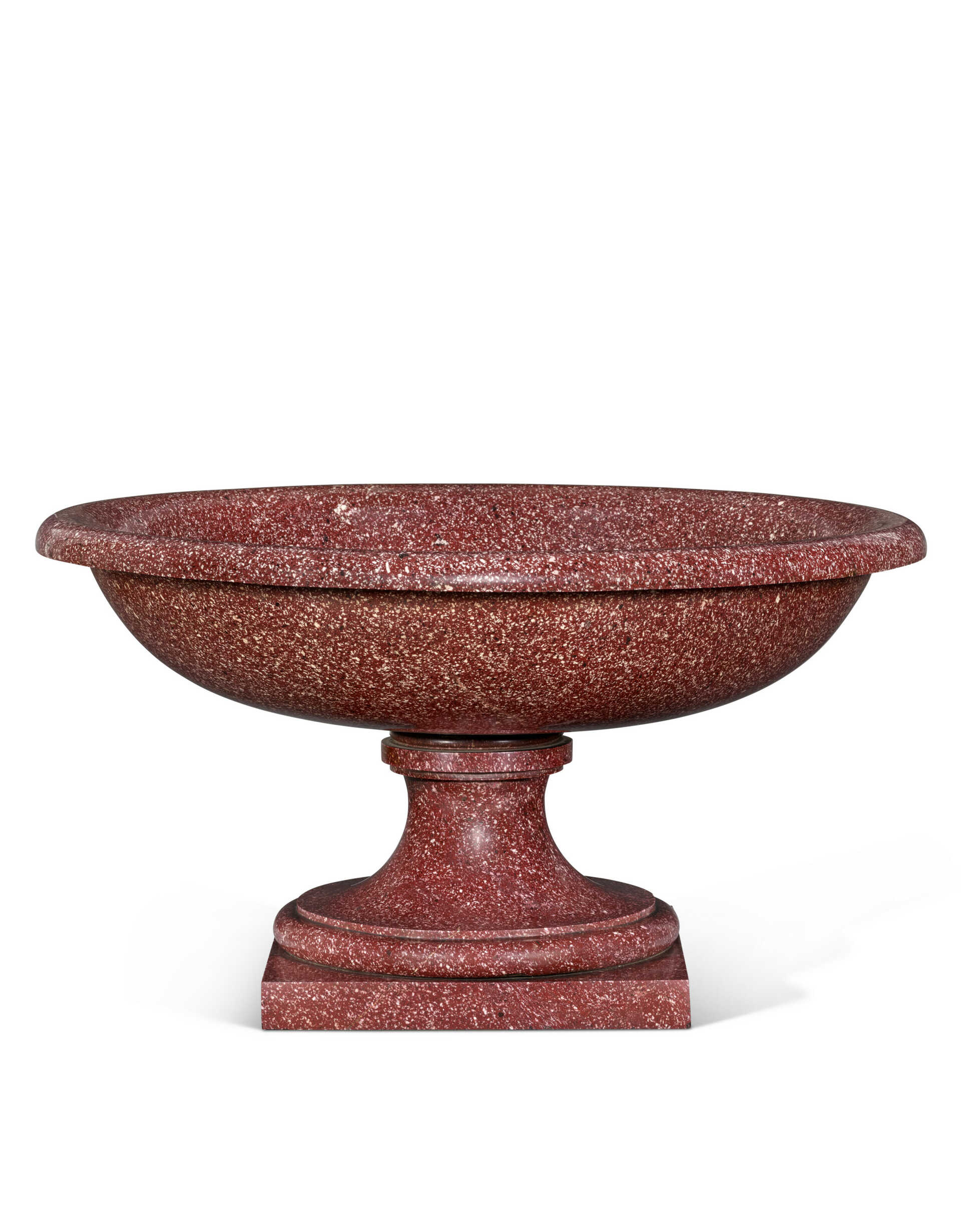 AN ITALIAN IMPERIAL PORPHYRY TAZZA