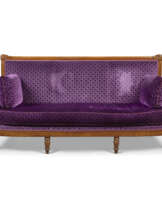 AN EMPIRE MAHOGANY CANAPE