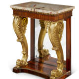 A GEORGE IV PARCEL-GILT, BRAZILIAN ROSEWOOD CONSOLE TABLE - Foto 1