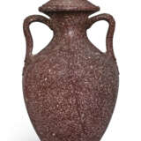 A ROMAN PORPHYRY AMPHORA WITH LID - Foto 1