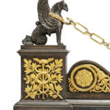 AN EMPIRE ORMOLU AND PATINATED-BRONZE FENDER - photo 2