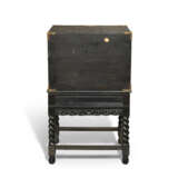 AN INDIAN BRASS-MOUNTED EBONY CABINET-ON-STAND - photo 6