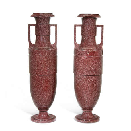 A PAIR OF ITALIAN IMPERIAL PORPHYRY VASES - photo 1