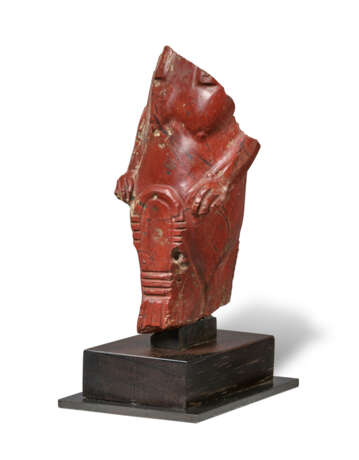 AN EGYPTIAN RED JASPER FRAGMENTARY TAWERET - photo 3