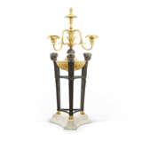 A GEORGE III GILT AND PATINATED-BRONZE CANDELABRUM - фото 1
