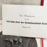 Plakette für Mitwirkende bei den Feierlichkeiten der 700-Jahr-Feier der Reichshauptstadt Berlin, im Etui. - photo 3