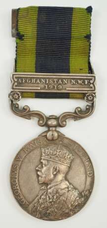 Großbritannien: Indische Allgemeine Einsatzmedaille, Georg V., mit Spange Afghanistan N.W.F. 1919. - photo 1