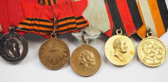 Russland: Große Ordenschnalle eines Offiziers mit 7 Auszeichnungen. - Foto 4