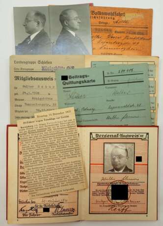 Dokumentennachlass eines SS-Hauptsturmführers und Kriminalbeamten aus Stuttgart-Botnang, der wegen Totschlags vor Gericht stand. - Foto 1
