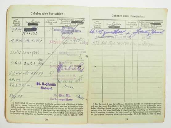 Kriegsmarine: Nachlass eines Bootsmannsmaat auf dem Kreuzer "Blücher" - später U-Boot Fahrer. - Foto 7