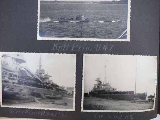 Kriegsmarine: Nachlass eines Bootsmannsmaat auf dem Kreuzer "Blücher" - später U-Boot Fahrer. - Foto 14