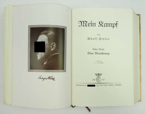 Hitler, Adolf: Mein Kampf - große Prachtausgabe. - Foto 3