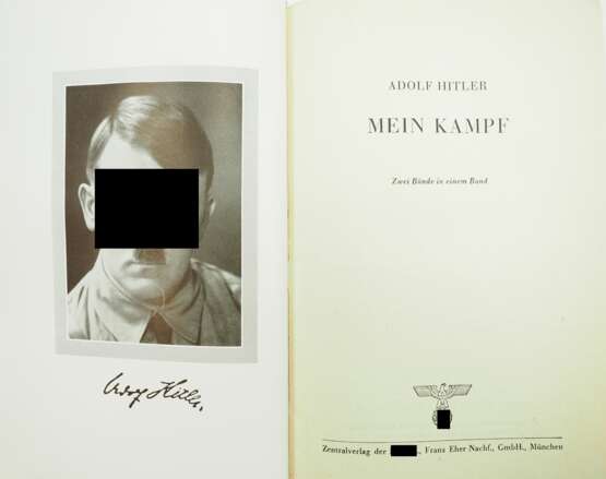 Hitler, Adolf: Mein Kampf - Hochzeitsausgabe - Druckschrift. - photo 3