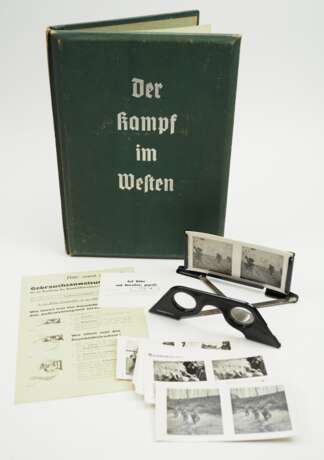 Raumbildalbum "Der Kampf im Westen" - grün. - photo 1